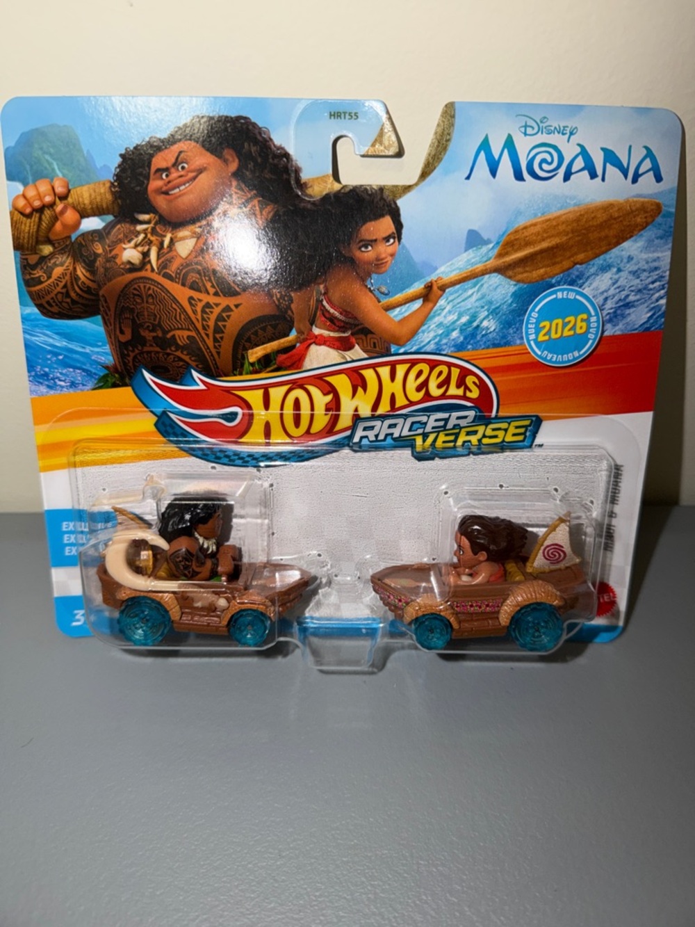 2026 Mattel Hot Wheels Racerverse Moana Two-Car Set - Brown & Blue